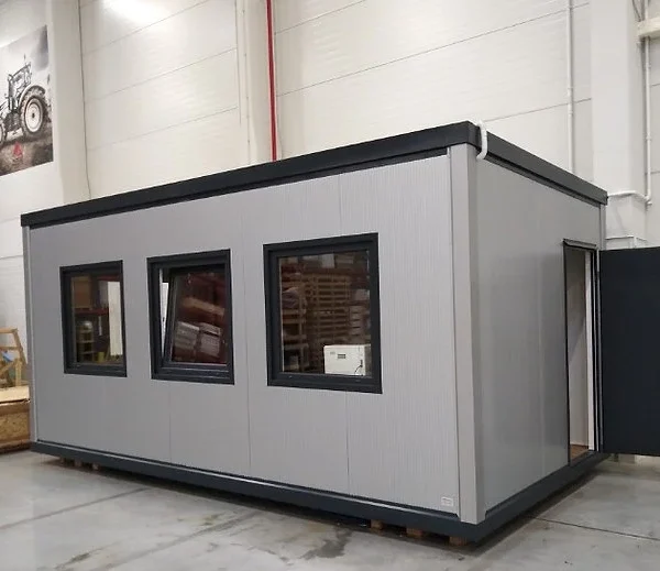 Bureau Container 18 m² : Espace Modulaire pour Chantiers et Bureaux Temporaires