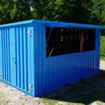 Conteneur Bar Démontable 4×2 mètres XL Bleu RAL 5015