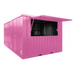 Conteneur Bar Démontable XL 4×3 Mètres Rose RAL 3015 – Image 3