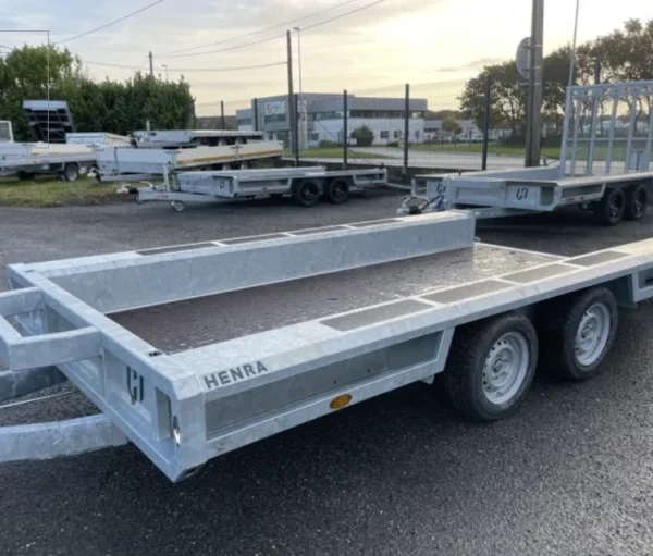 REMORQUE PORTE ENGINS HENRA TYPE MT 350X150 PTAC 3500KG