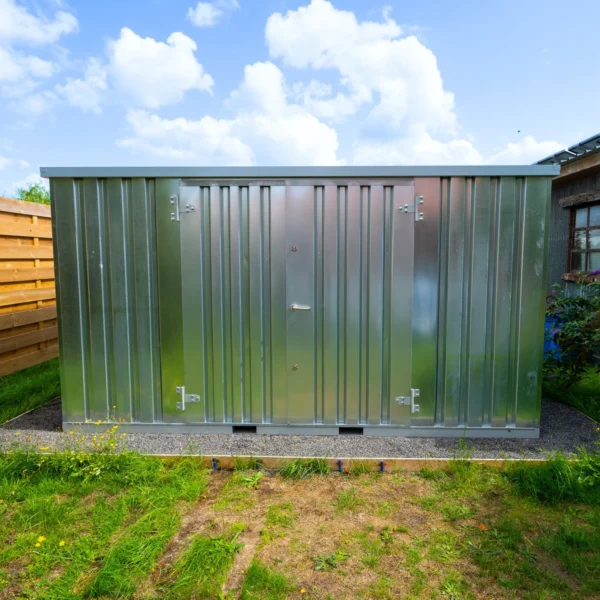 Conteneur de construction 4 x 2 mètres avec double porte grand coté