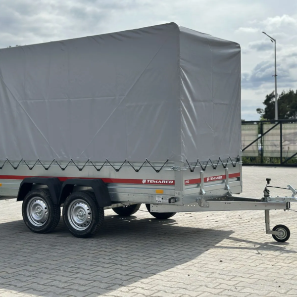 Remorque voiture 300×150 deux essieux avec bâche