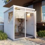 Abri de jardin modulaire isolé 2x2m blanc - plancher inclus – Image 8