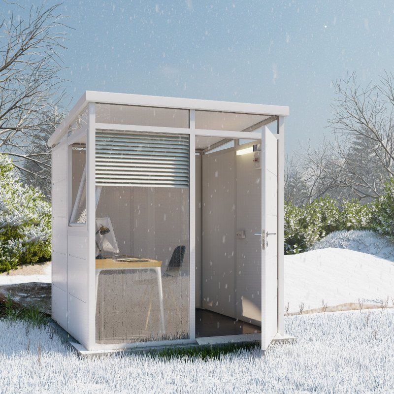 abri-de-jardin-modulaire-isole-2x2m-blanc-plancher-inclus-Earl-jourdier8.jpg Abri de jardin modulaire isolé 2x2m blanc - plancher inclus – Image 1