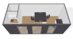Conteneur de bureau 21m2 WC+CUISINE – Image 4