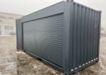 Conteneur Maritime 20 Pieds Peint en Anthracite avec Volet Roulant – Image 3