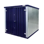 Conteneur démontable bleu acier 2 x 2 mètres – avec double porte – Image 6