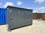 Conteneur Sanitaire 3 Cabines – WC, Urinoir et Douche (377x177x245 cm) – Image 3