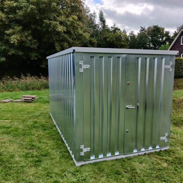 Conteneur de stockage 4 x 2 mètres – avec double porte petit coté