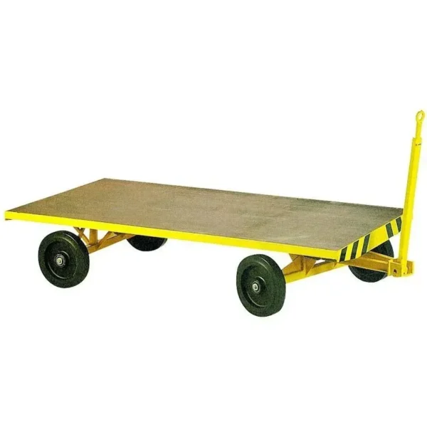 Remorque industrielle sur couronnes à billes-1 essieux directeur